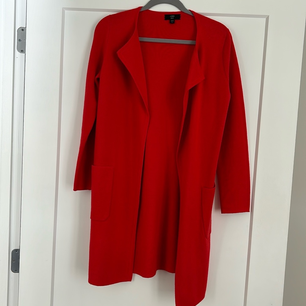 J Crew Juliette collarless blazer cardigan